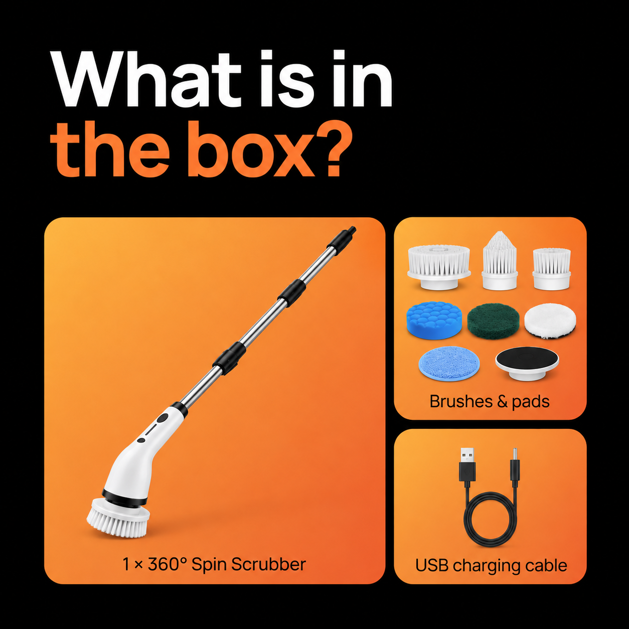 Provisional scrubber kit illustration; contents awaiting supplier confirmation