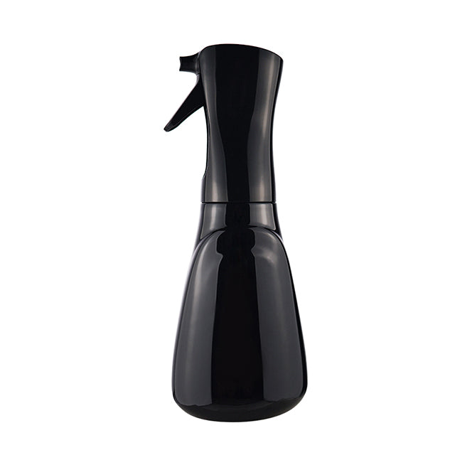 Side view of the black bottle and trigger
