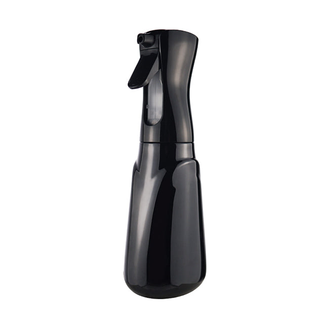 Three-quarter view of the black foaming bottle