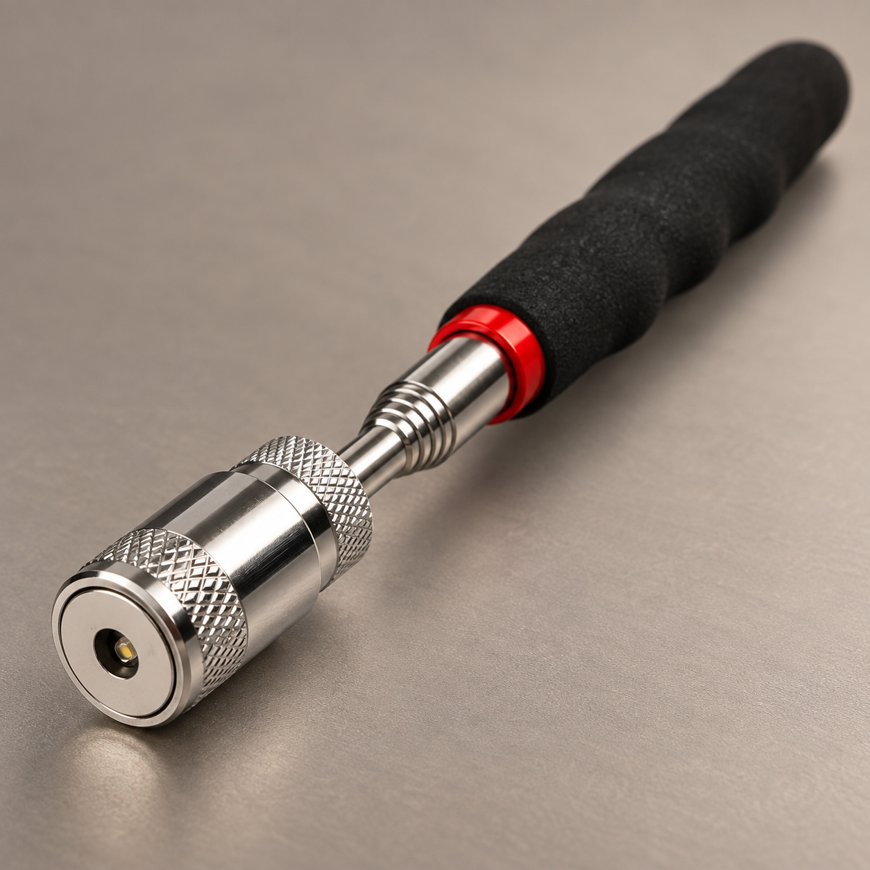 Detail of the LED magnetic pickup head
